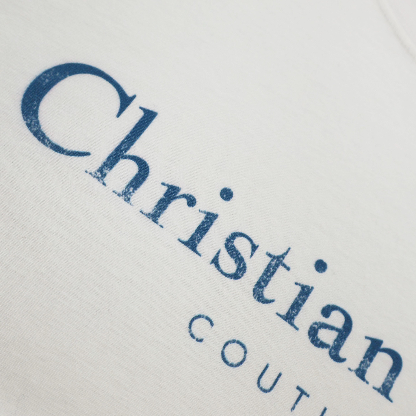 Distressed printed T-shirt