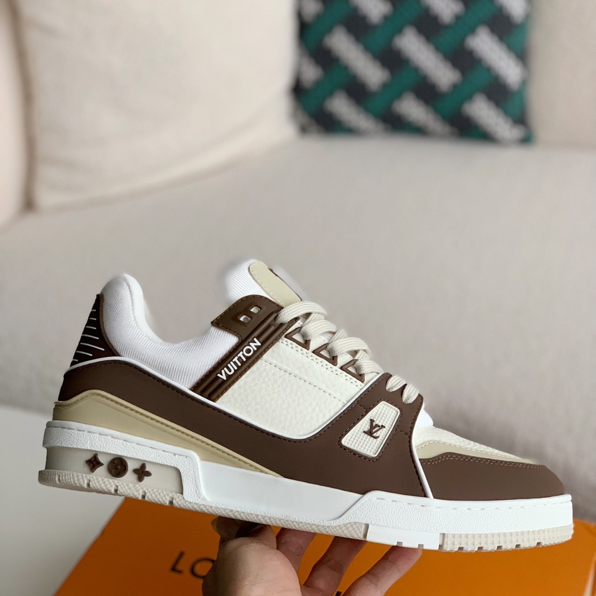 Trainers 'Beige Brown'