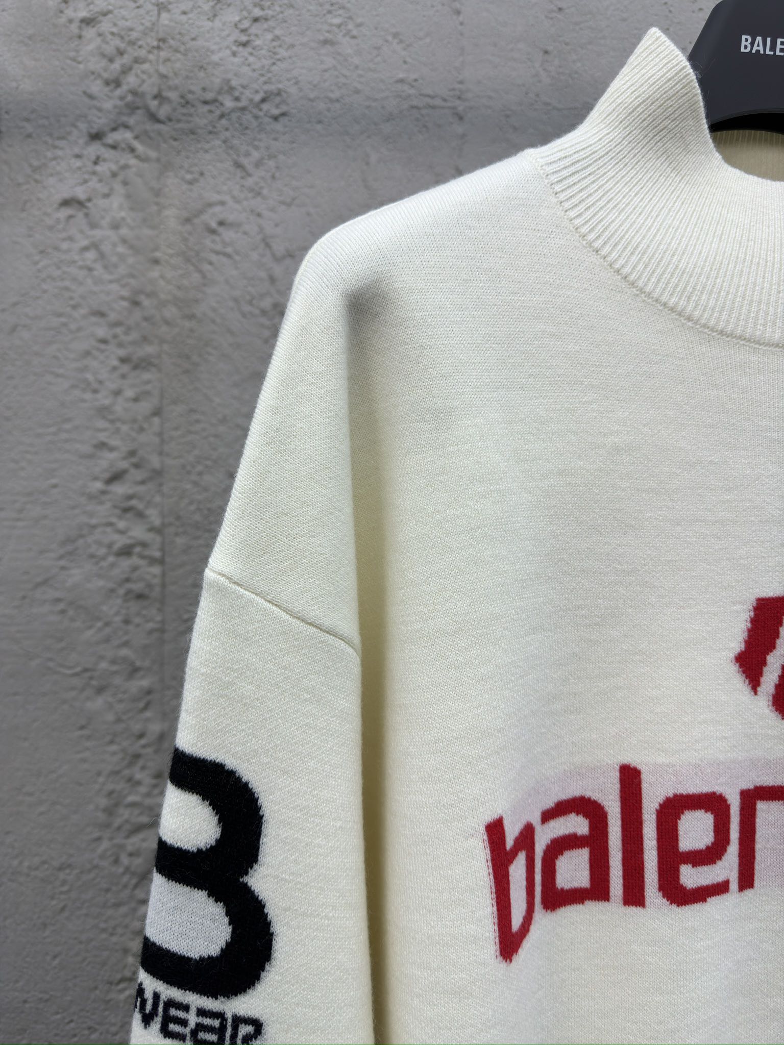 Racing Turtleneck Knit Sweater