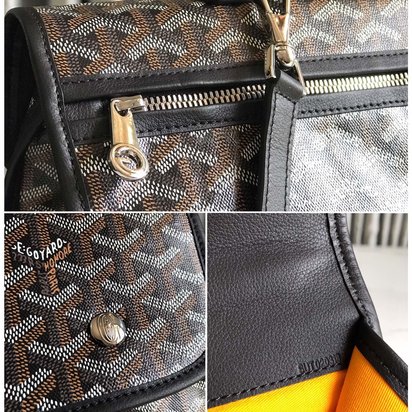 Brown foldable backpack