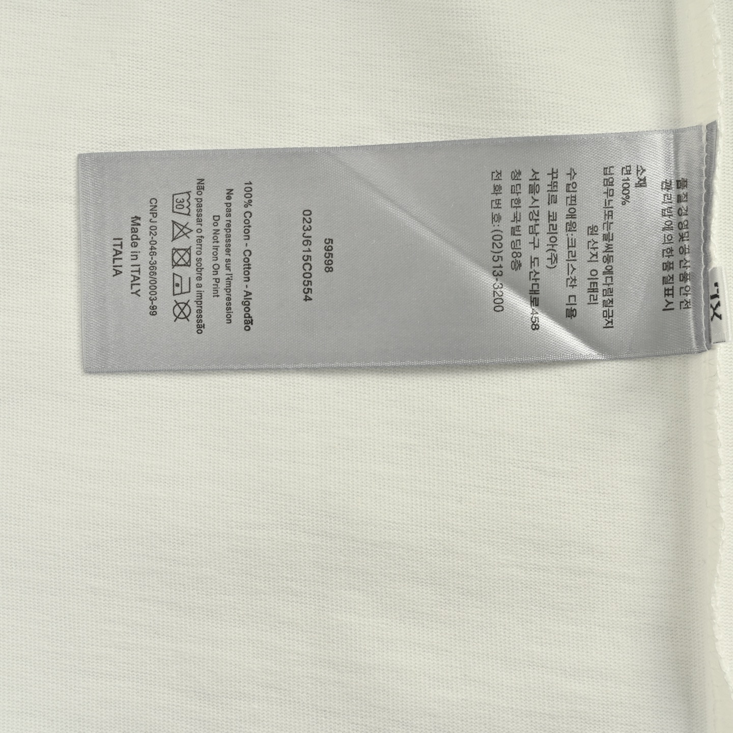 25ss shadow letter embroidered short-sleeved T-shirt