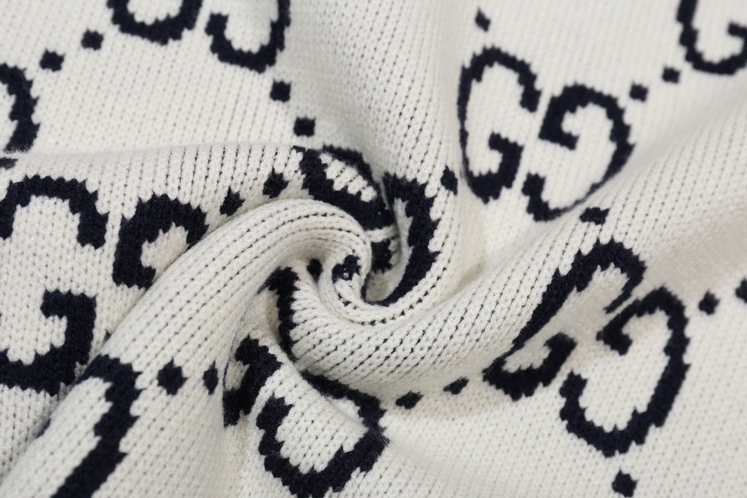 New Alphabet Jacquard Crew-Neck Sweater
