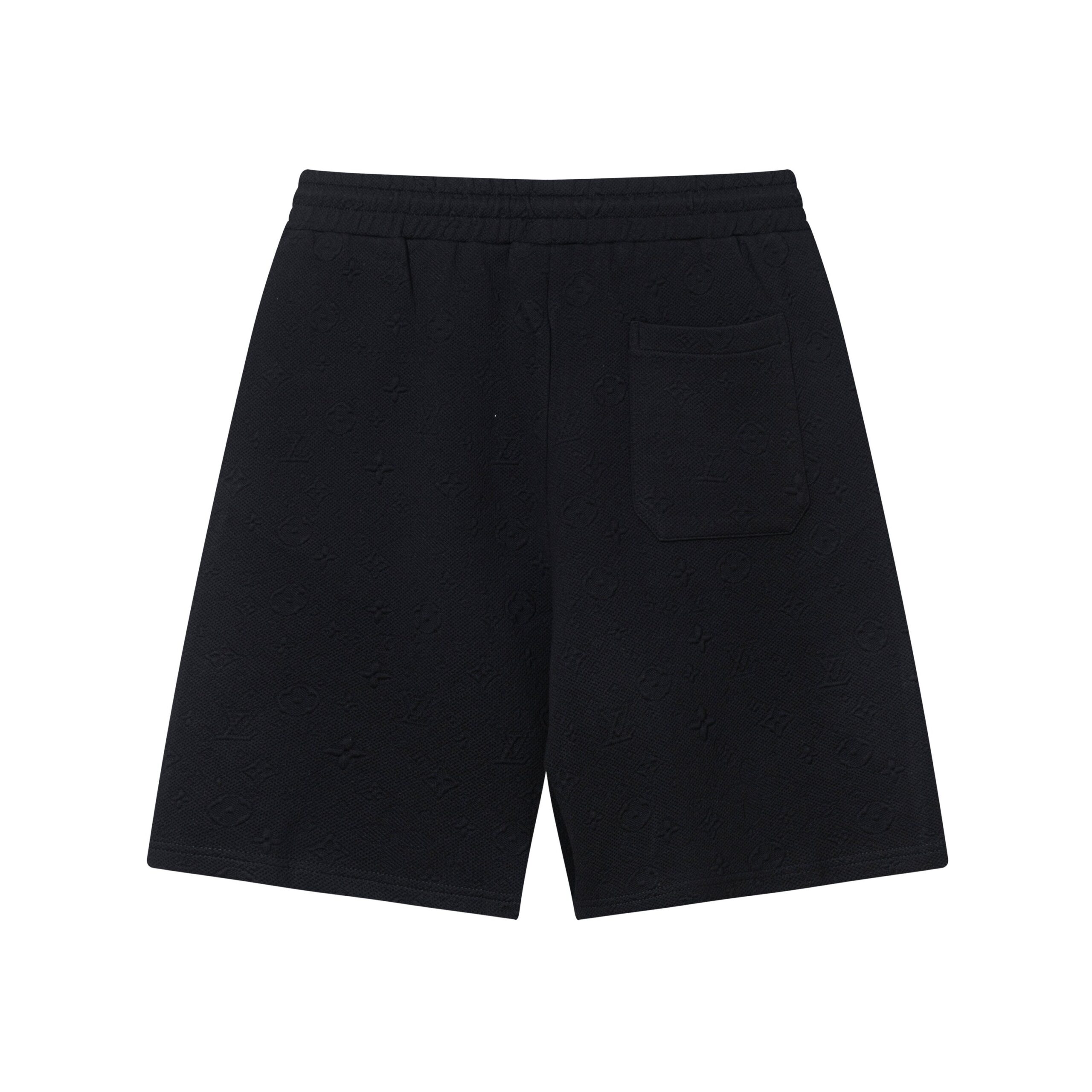 Summer Jacquard Knitted Black Shorts