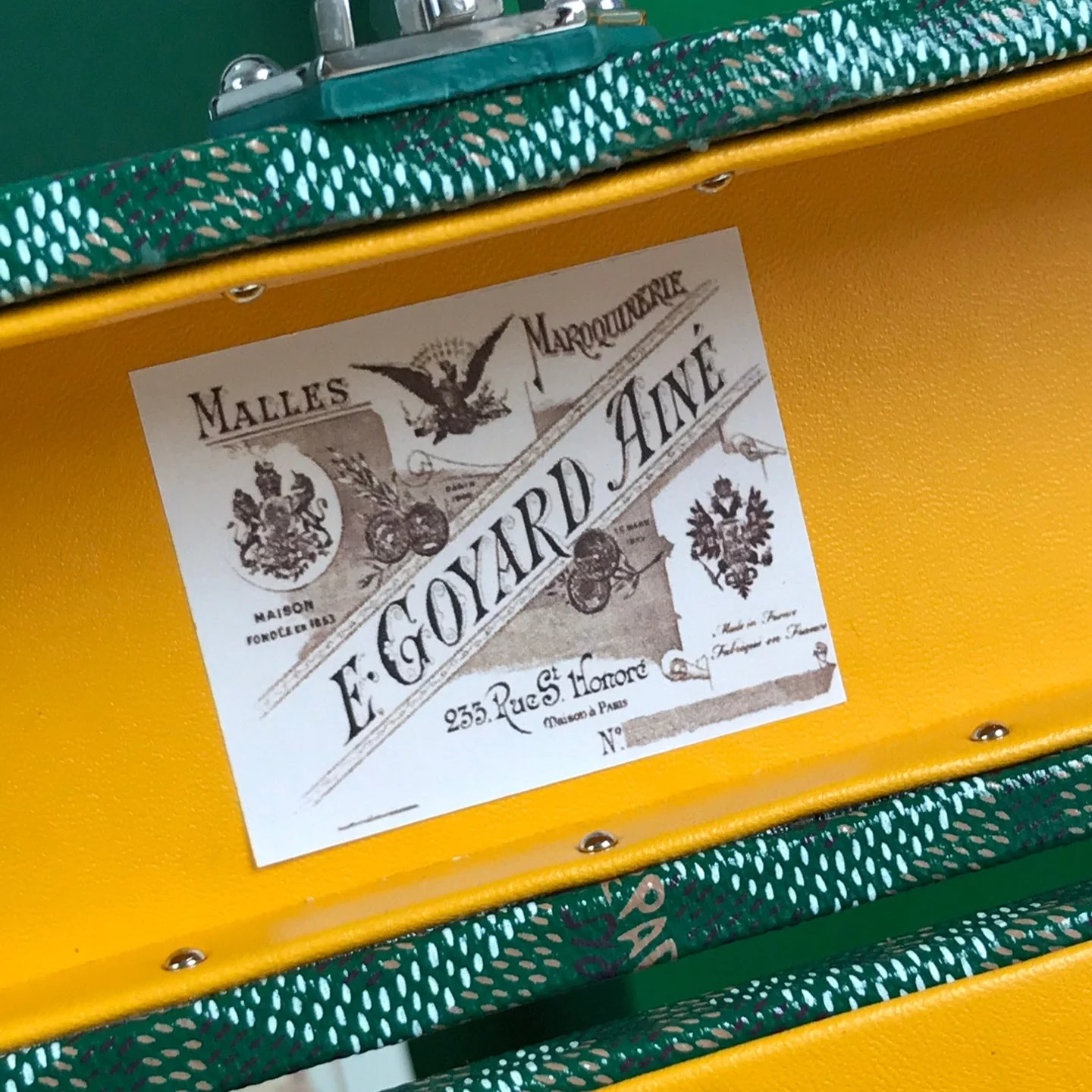 Bag 21 In Green Canvas & Cowhide