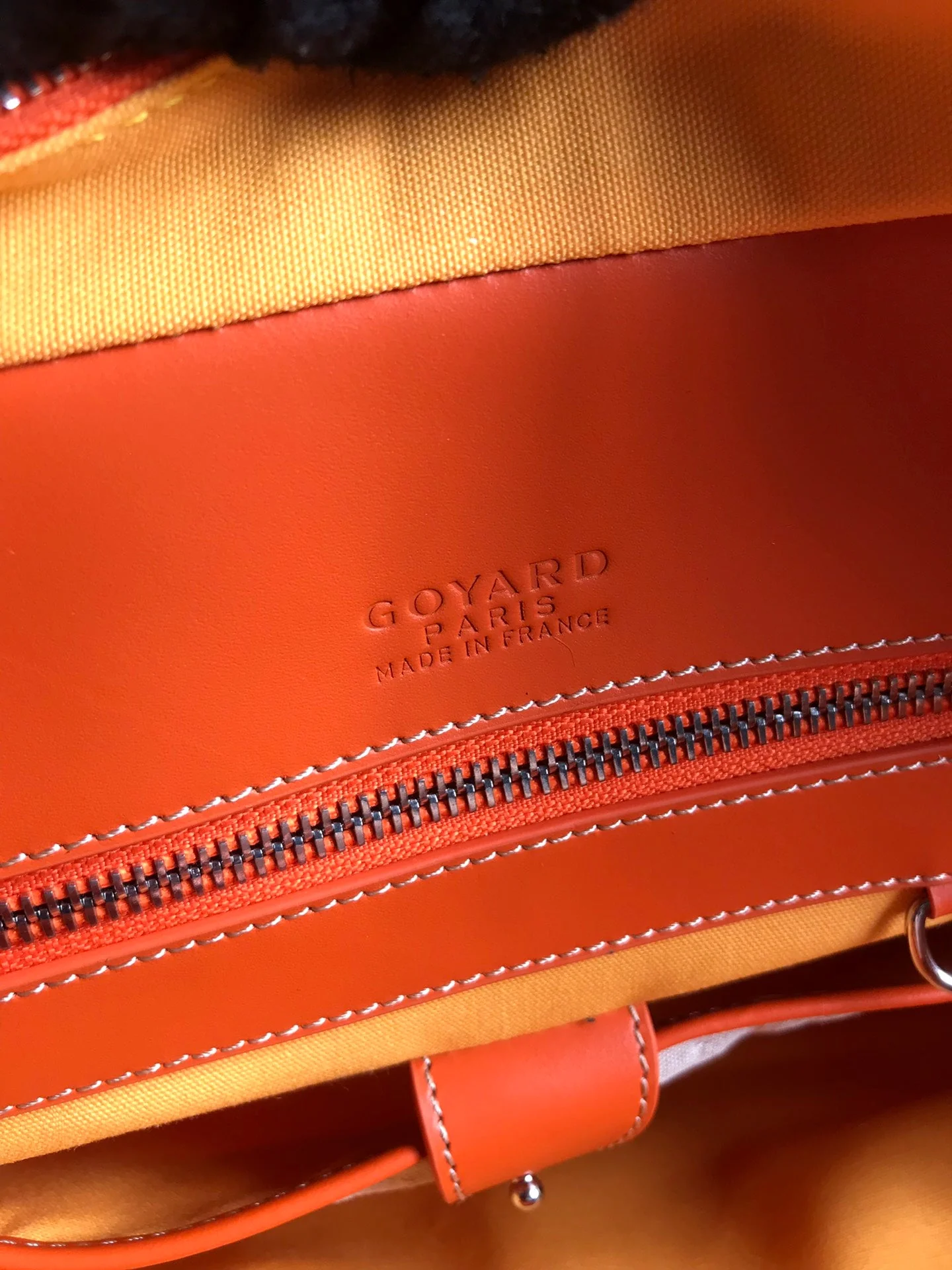 Orange Canvas Document Bag