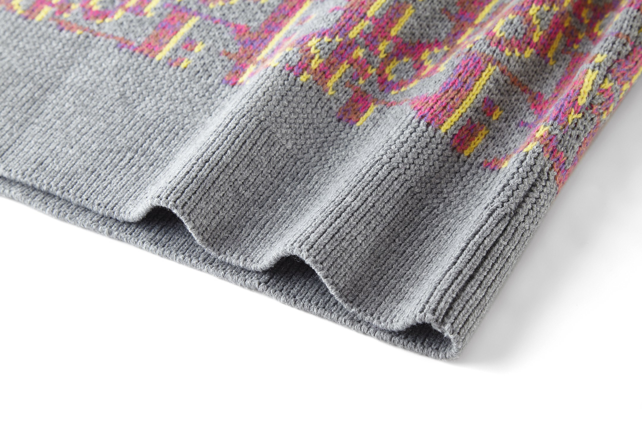 CD jacquard round neck sweater