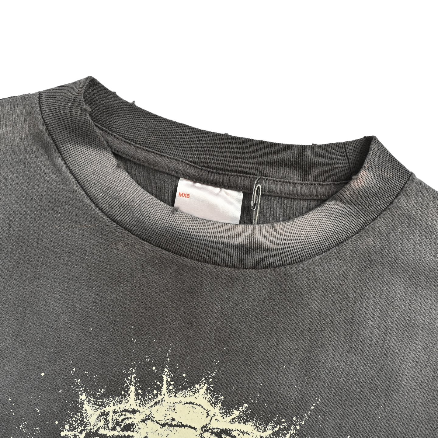 25ss Luminous Thorn Jesus Print Short Sleeve T-shirt