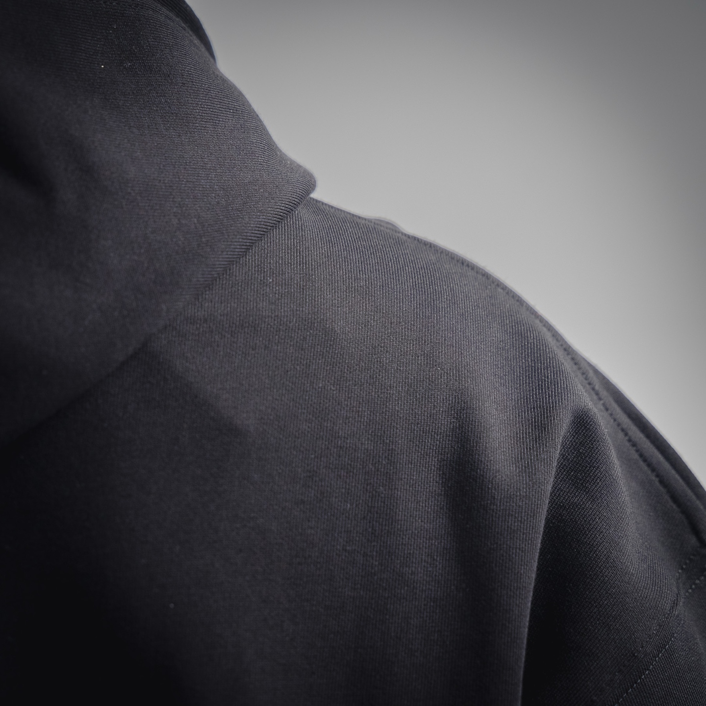 Embossed Chest Logo with Leather Pocket Hoodies