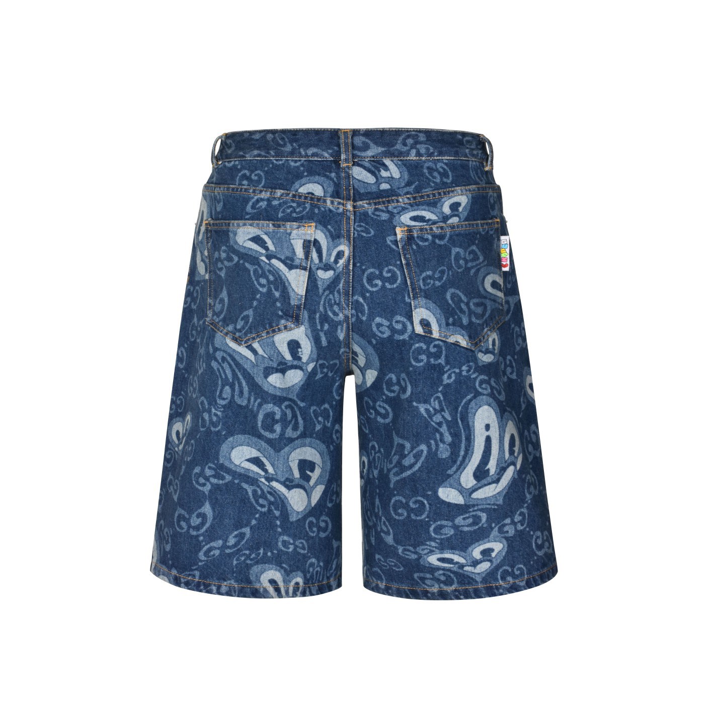 Liquid Heart Denim Shorts