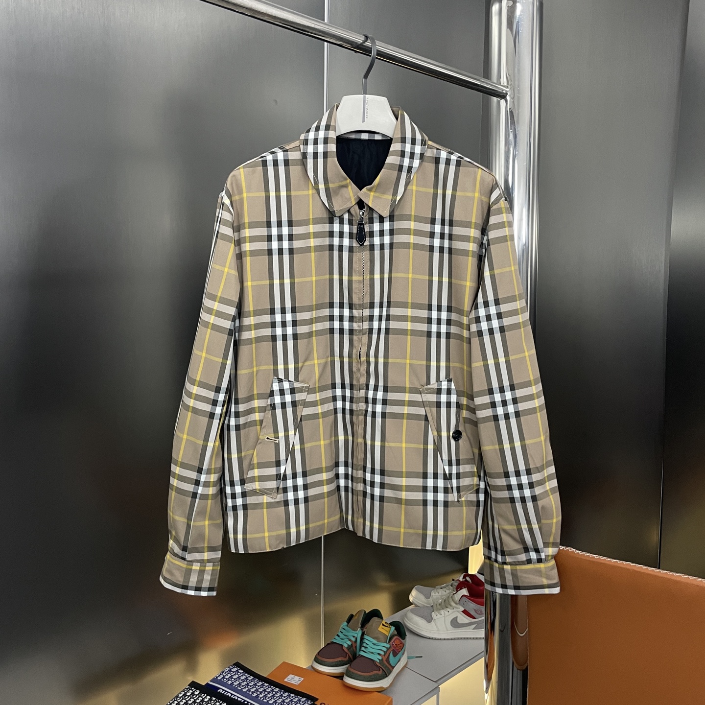 New Classic Plaid Embroidered Double-Sided Shirt