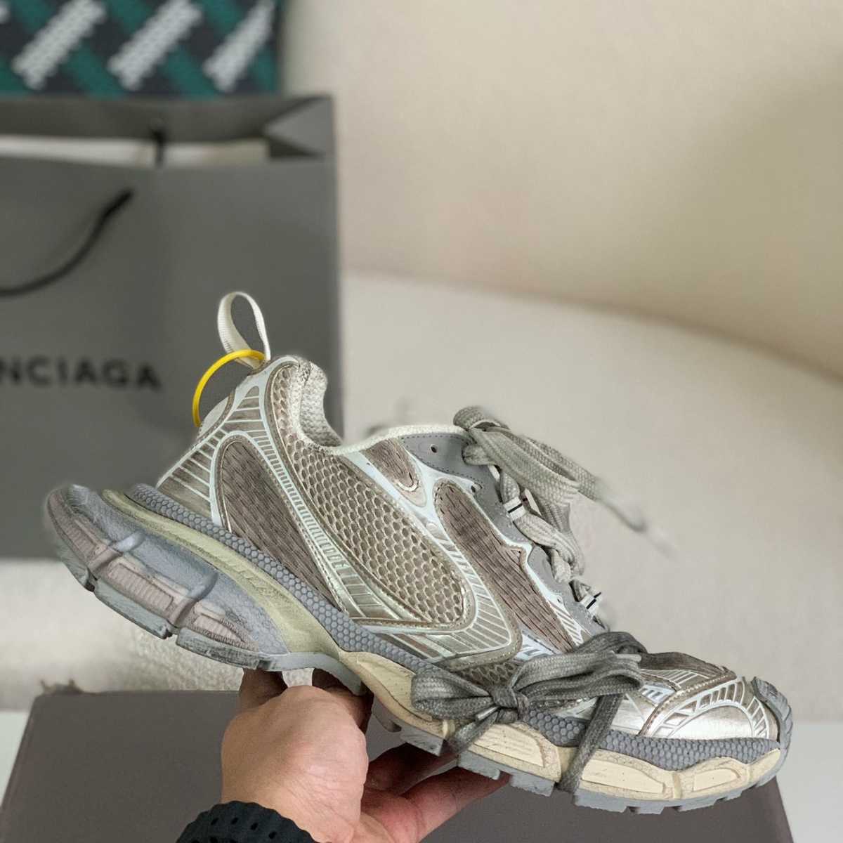 White Silver Summer Mesh