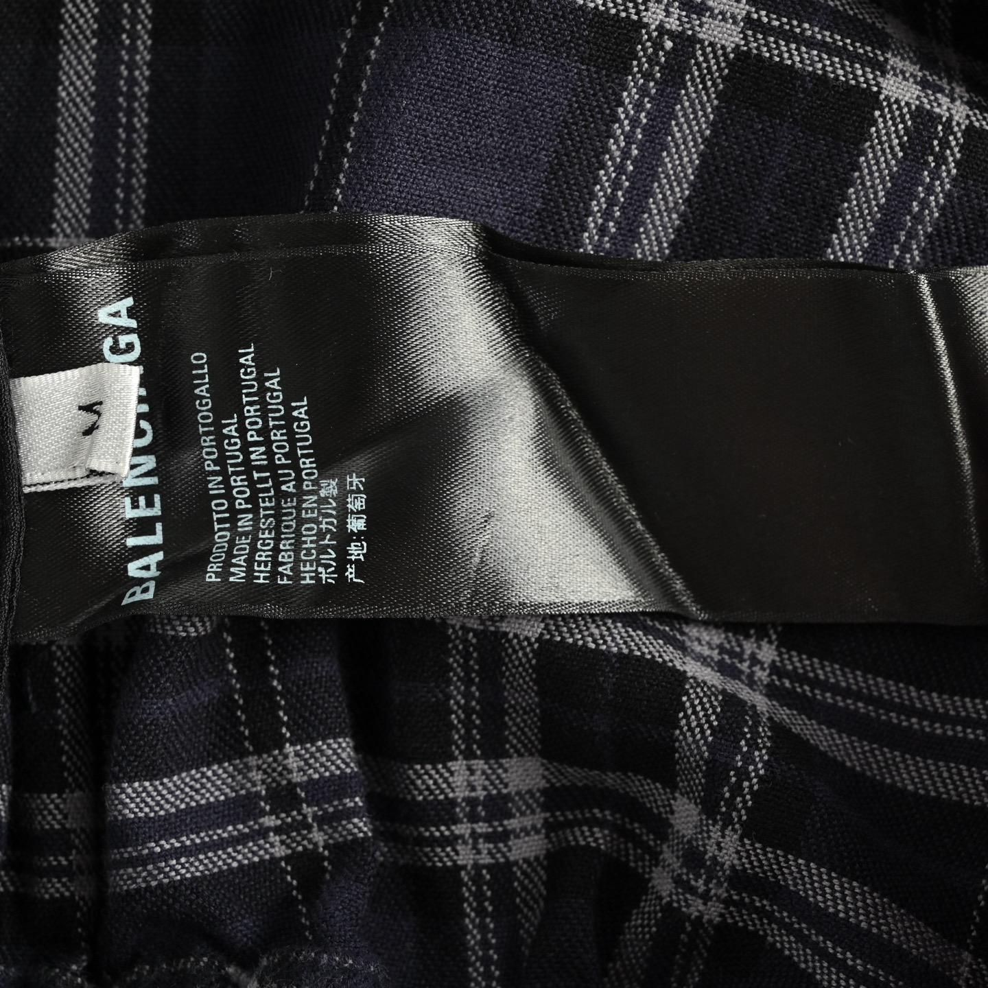 25ss check flannel trousers