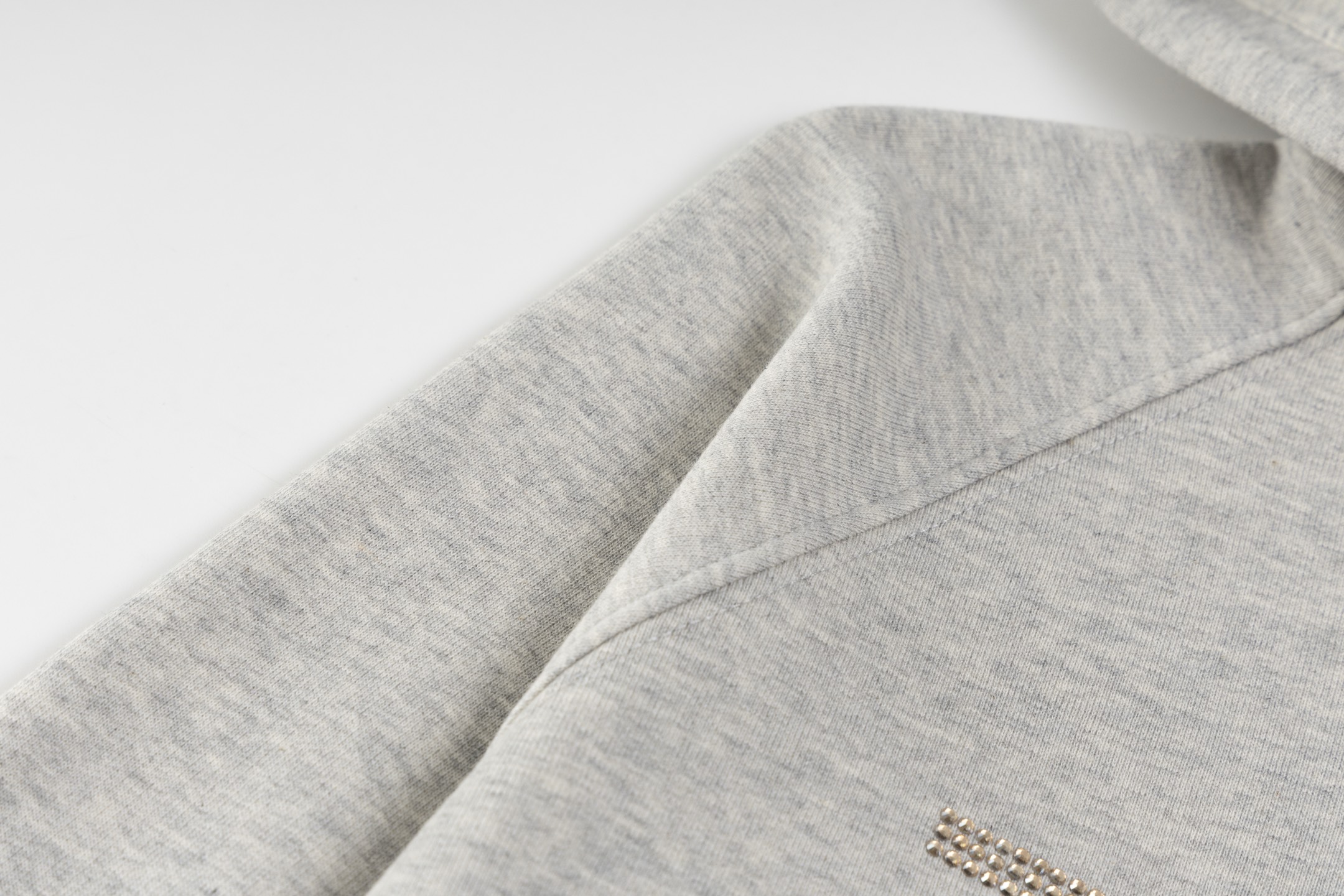 Rhinestone Lettering Hoodie