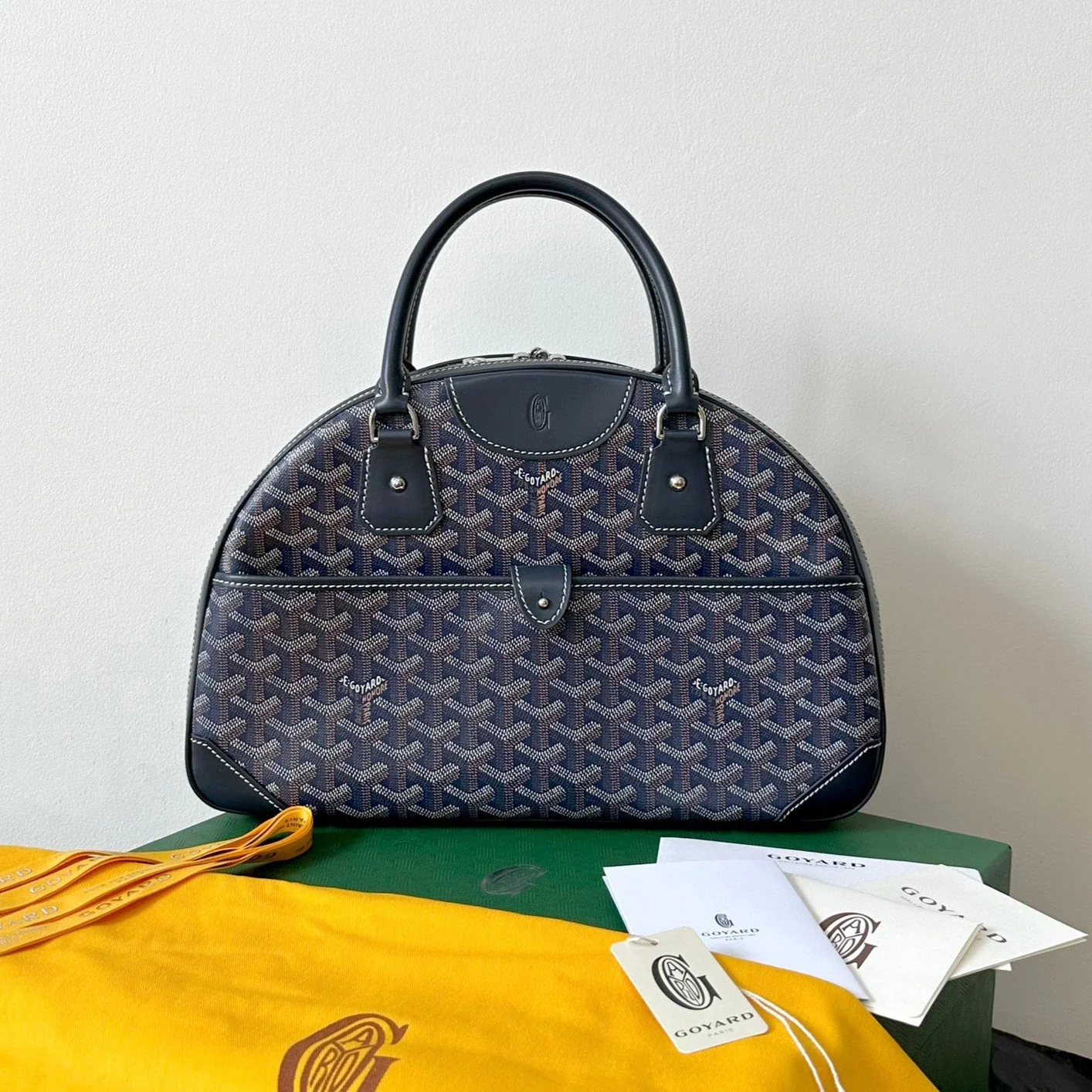 Medium Navy Blue Canvas Bowling Ball