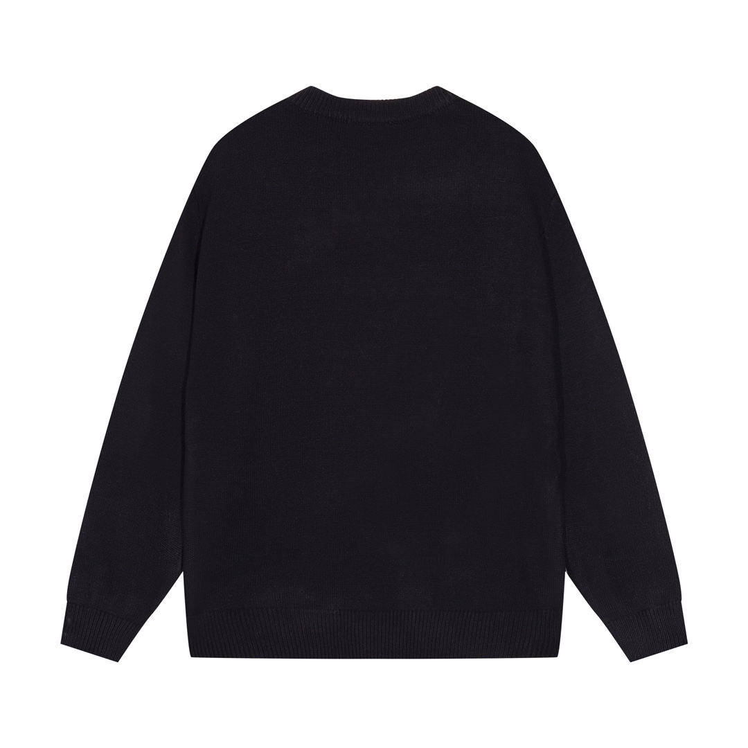 Simple lettering crew neck sweater