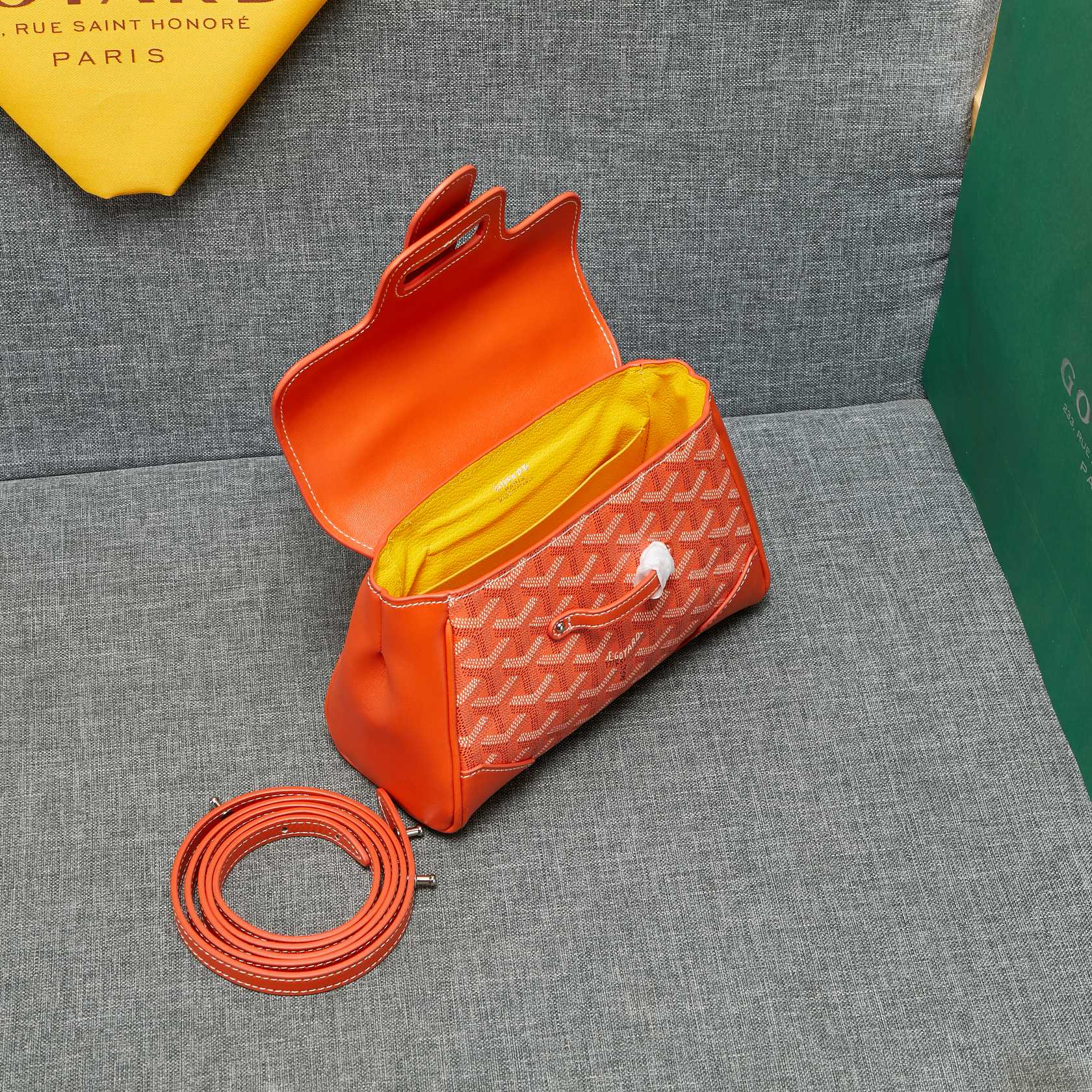 Soft Mini Bag Orange Canvas