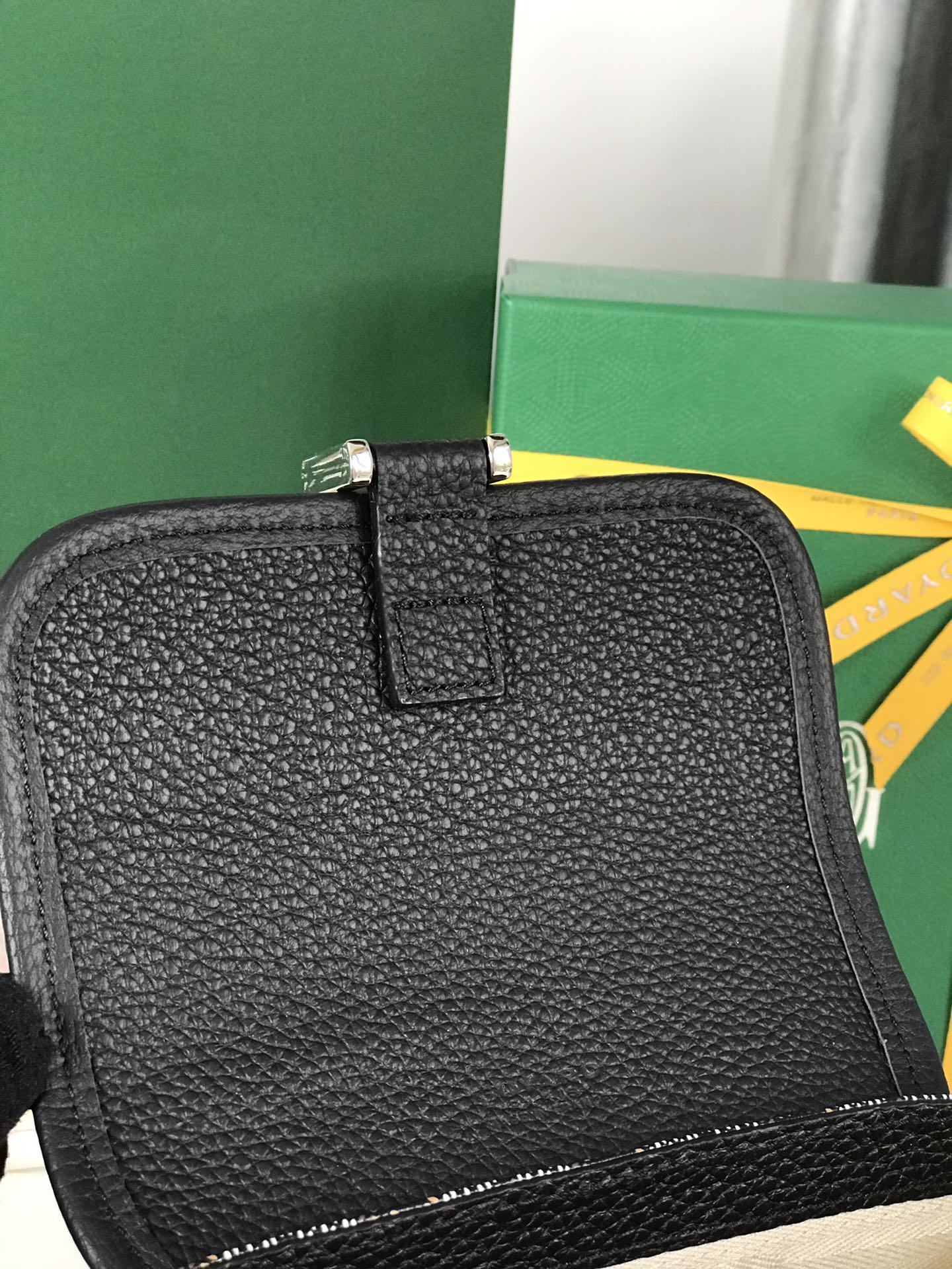 Black legant Canvas and Lambskin