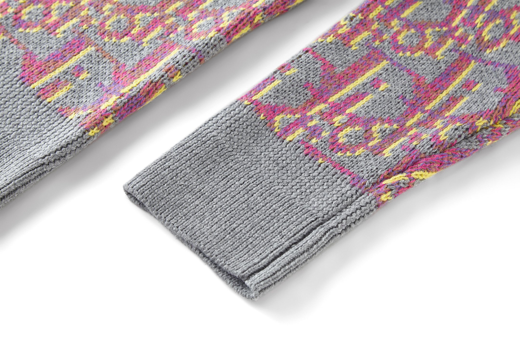 CD jacquard round neck sweater