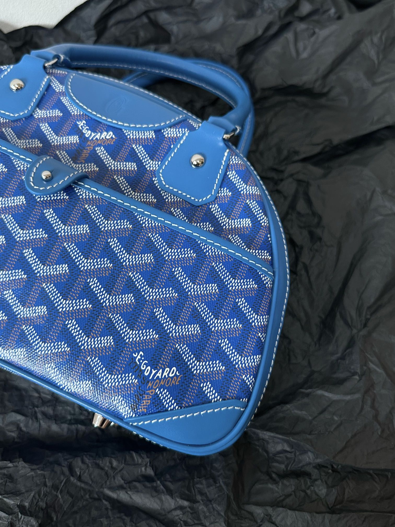 Small Blue Canvas Bowling Ball