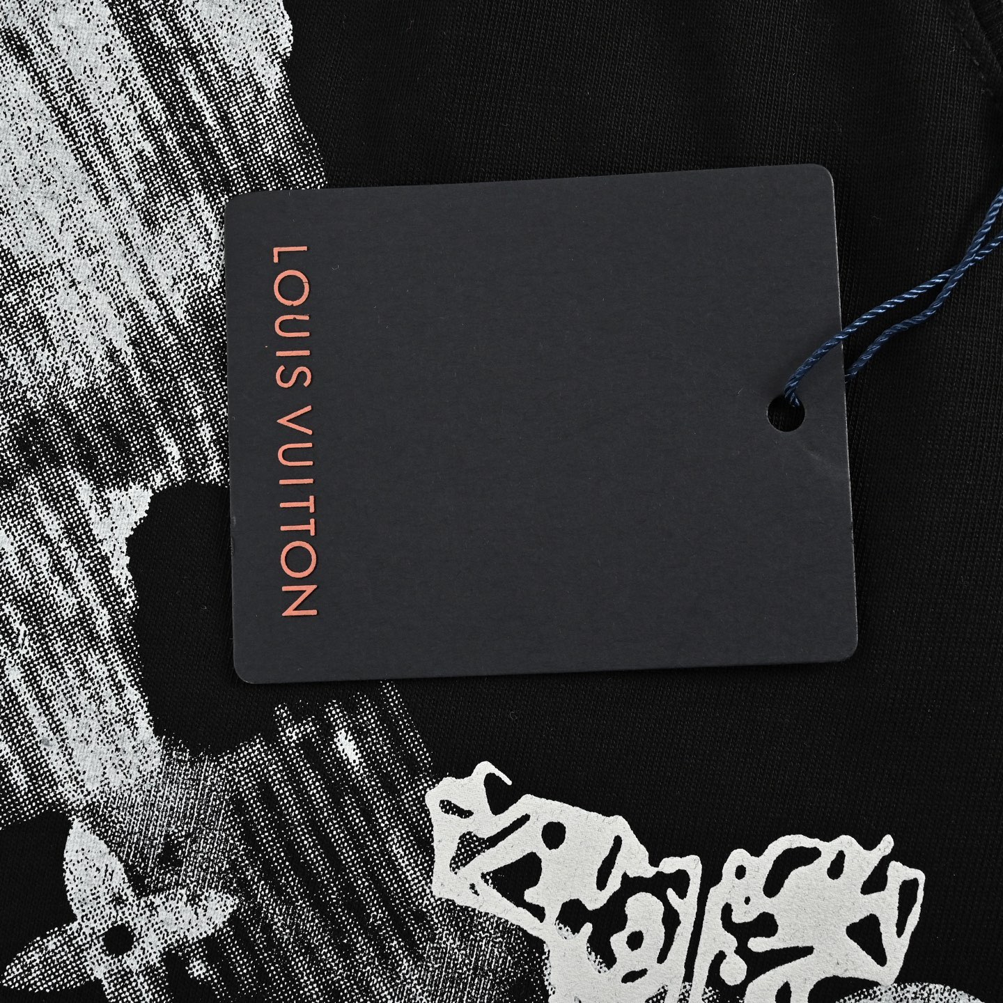 Ink embroidered lettering T-shirt