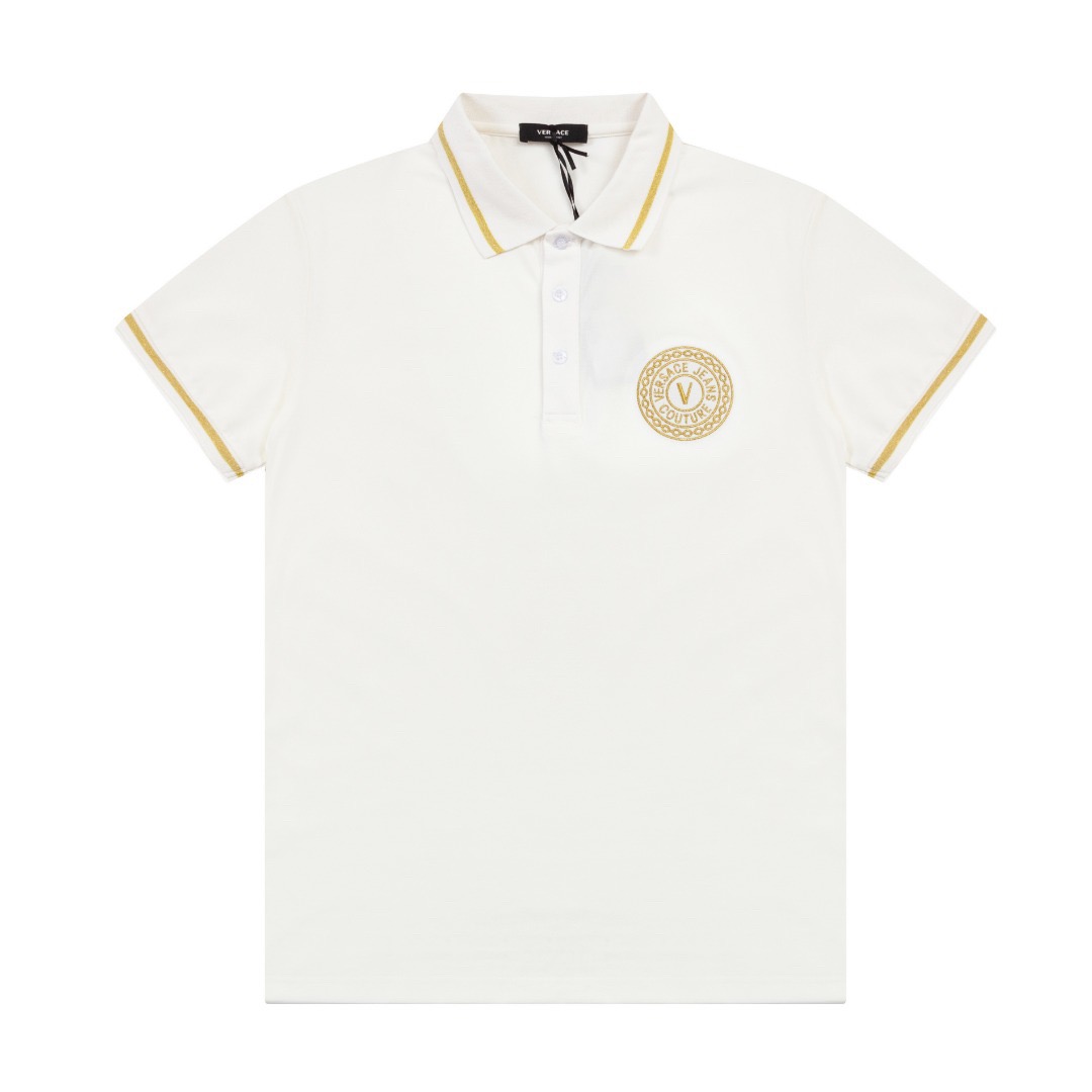 Gold Embroidery Polo Shirt