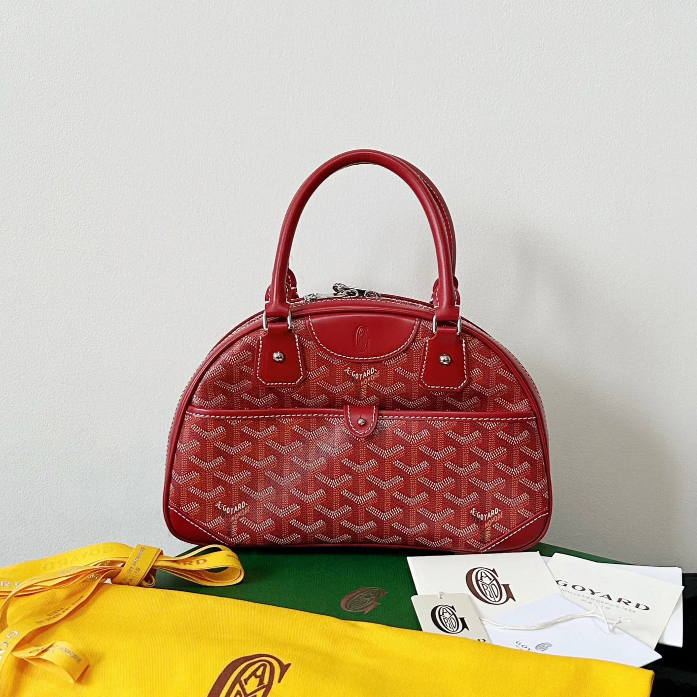 Small Red Canvas Bowling Ball