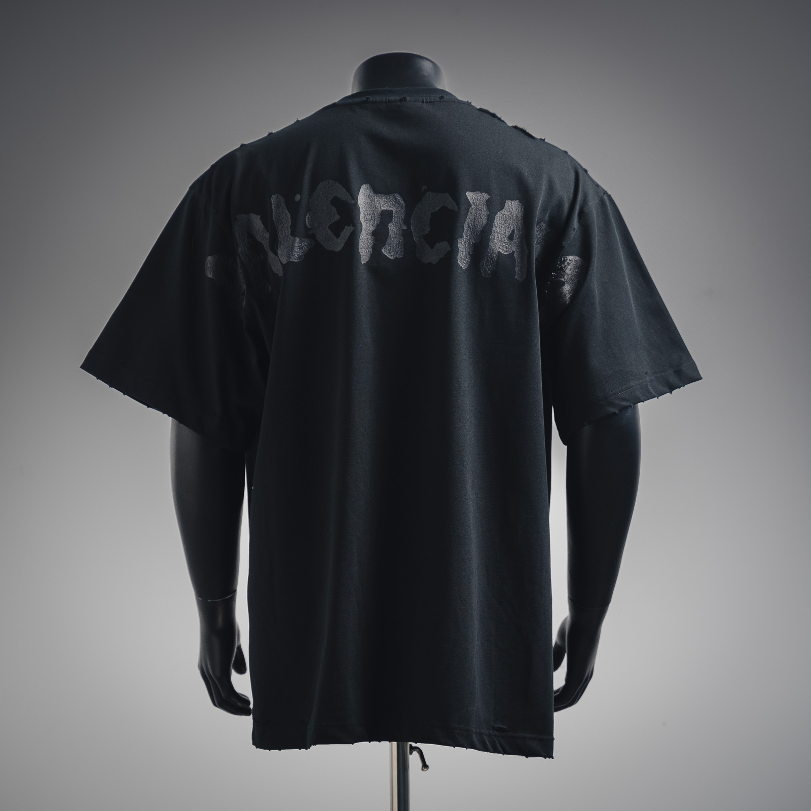 Distressed Offset Printed T-shirt