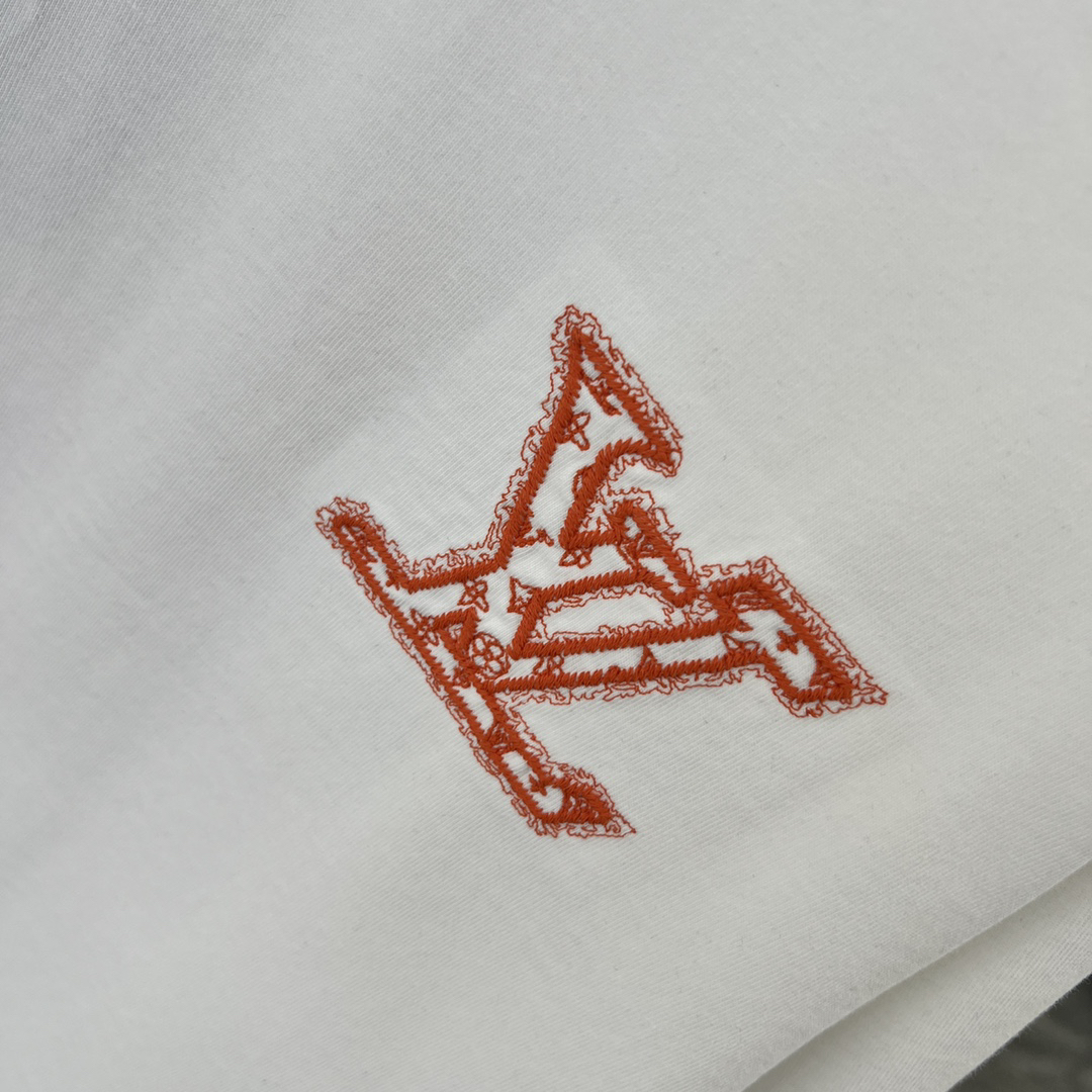 Summer embroidered short-sleeved T-shirt