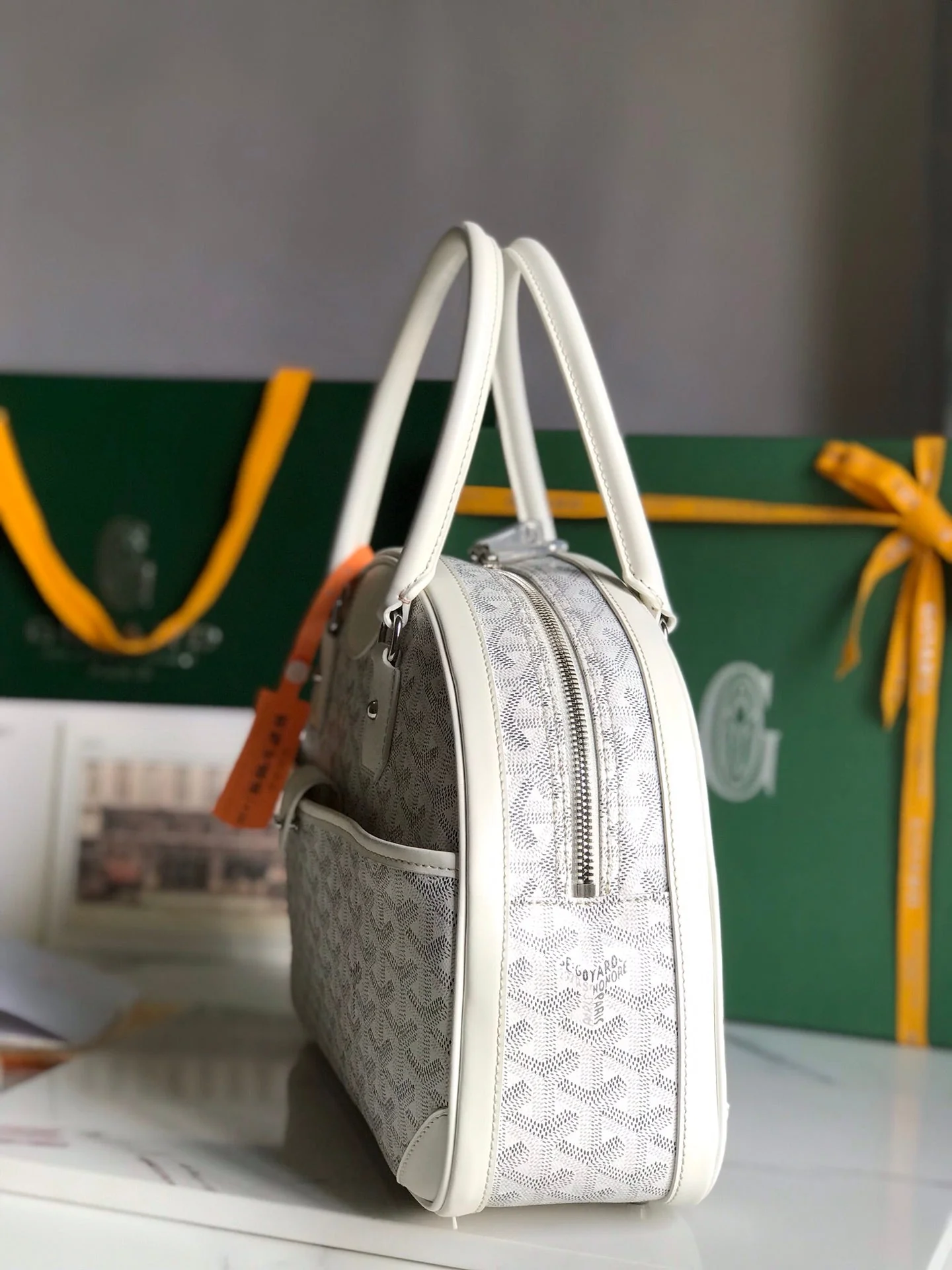 White Calfskin Handbag