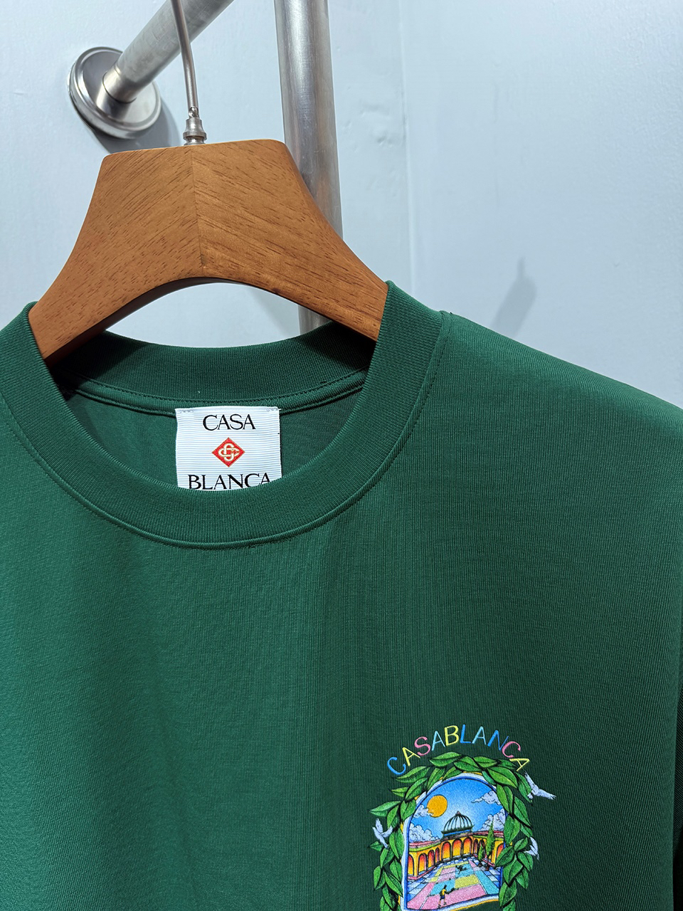 Casablanca Digital printed round neck T-shirt