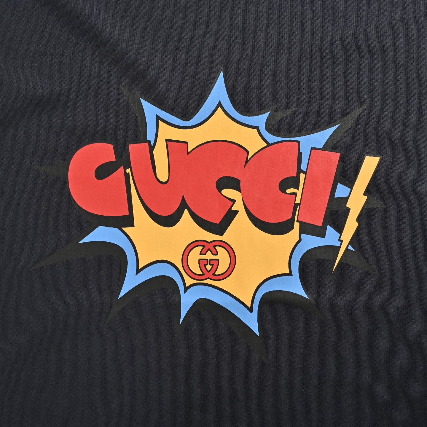 Exploding letters print T-shirt