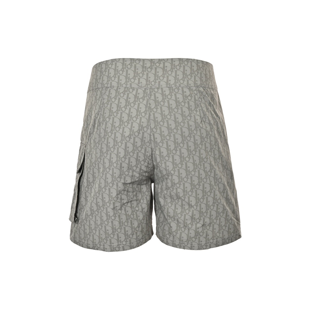 All over printed monogram shorts