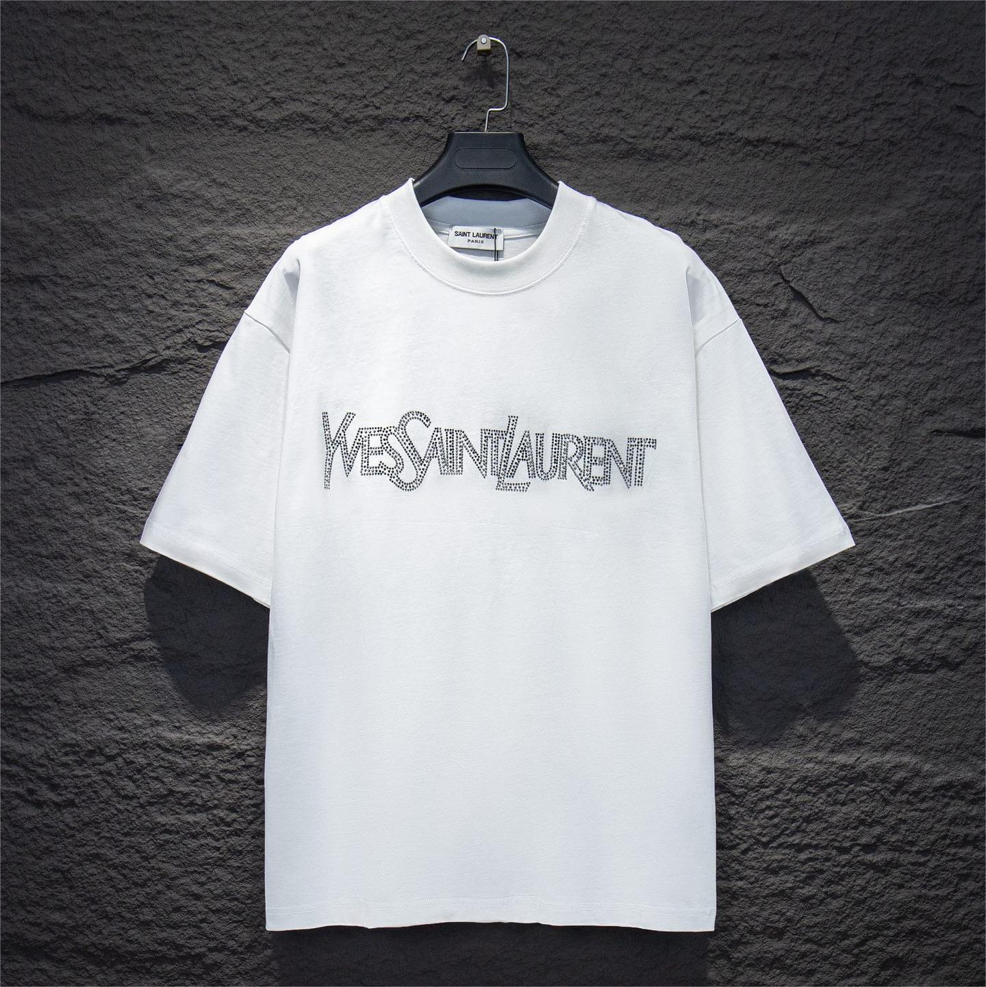 New Diamond-Encrusted Short Sleeves T-shirt