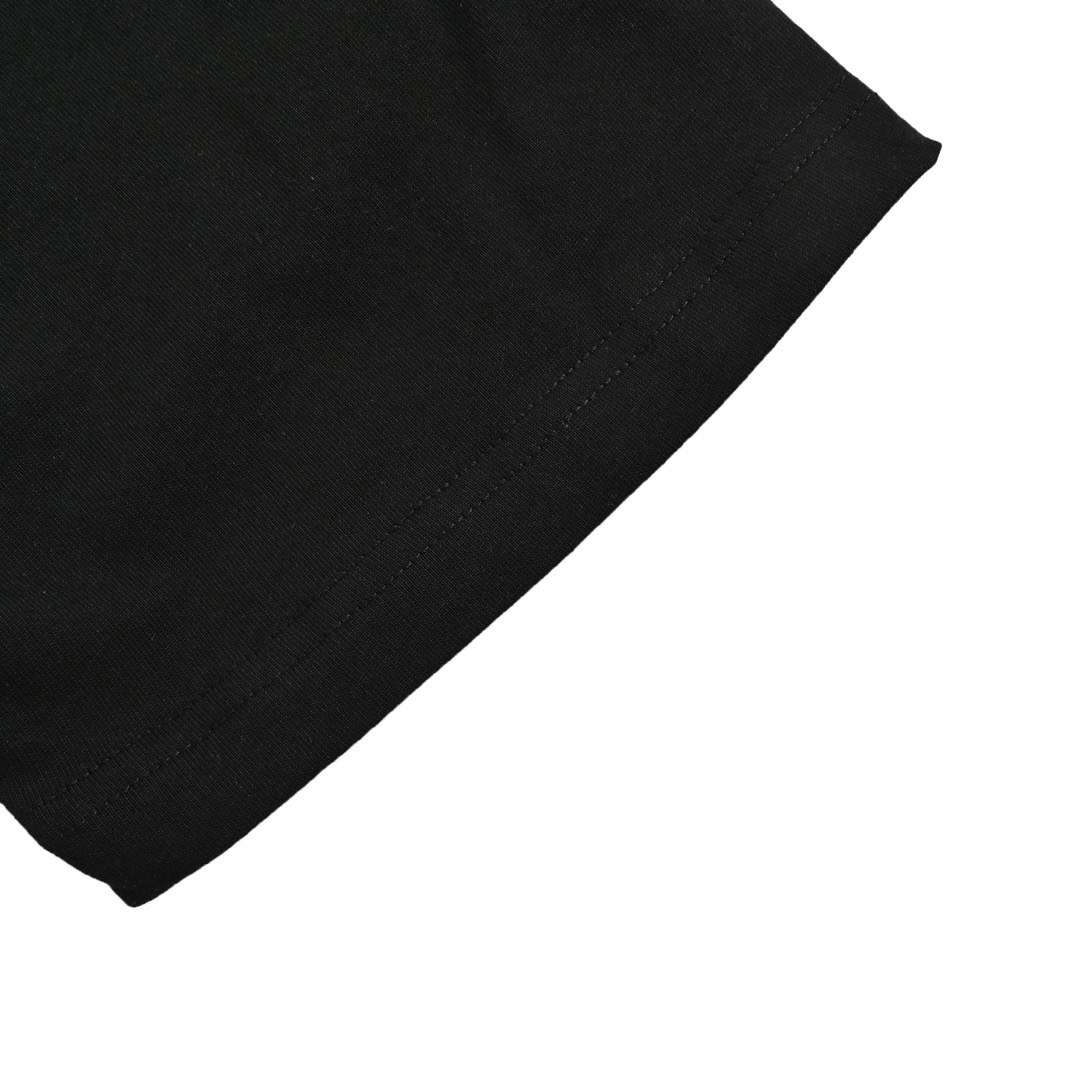 Airplane lettering logo print short-sleeved T-shirt