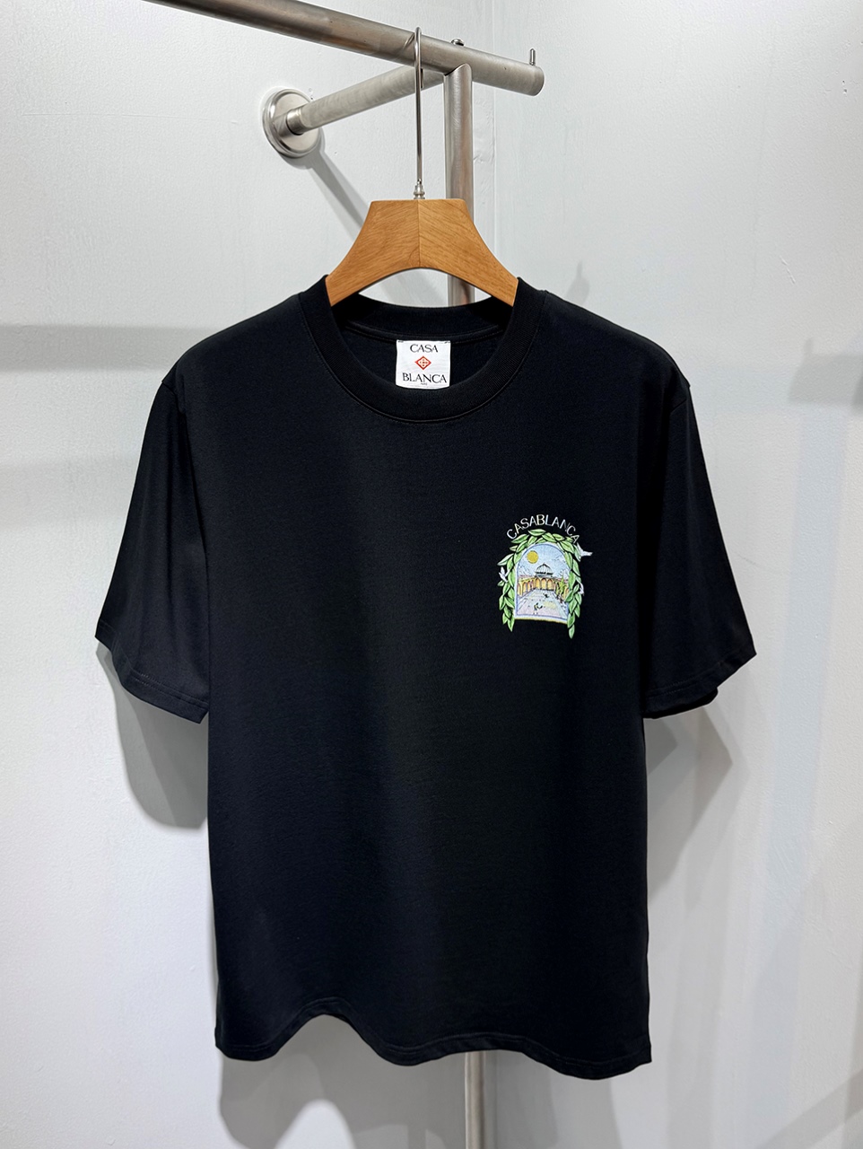 Casablanca Digital printed round neck T-shirt