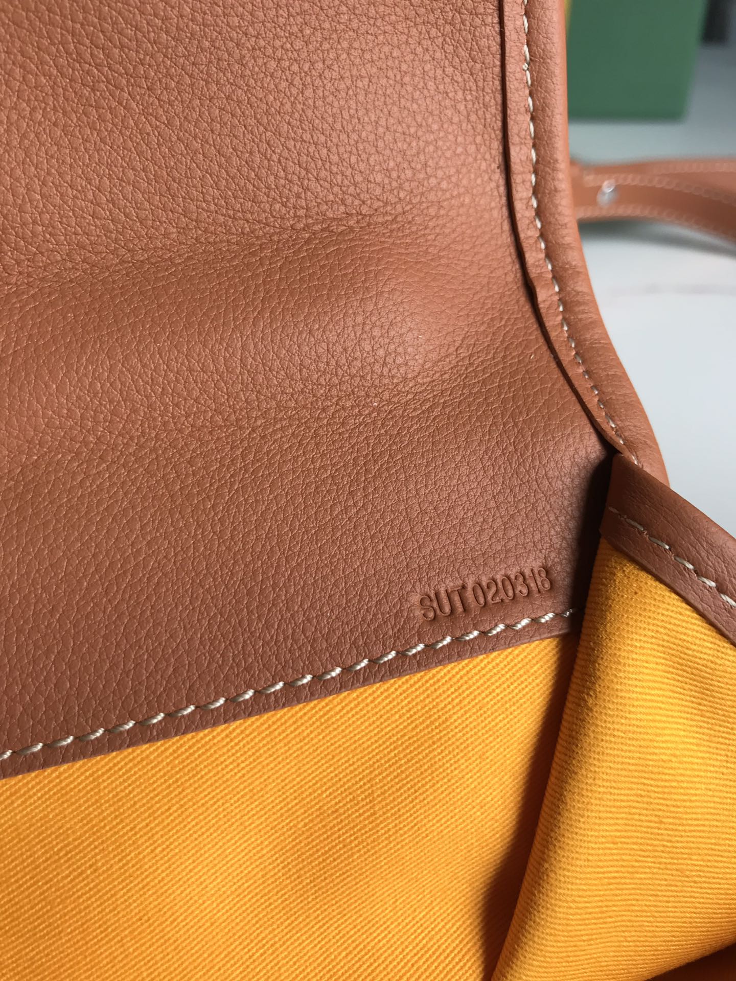 Brown And Orange Foldable Backpack