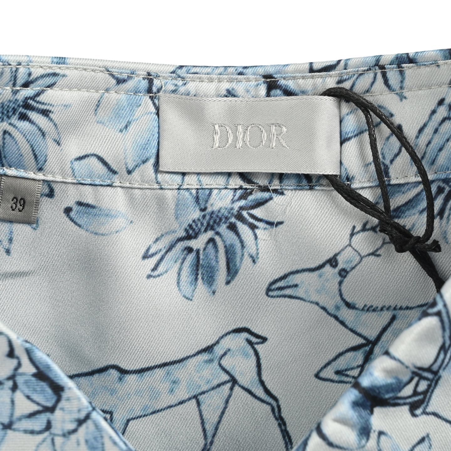 Floral and Animal All-Over Print Short Sleeve Shirt