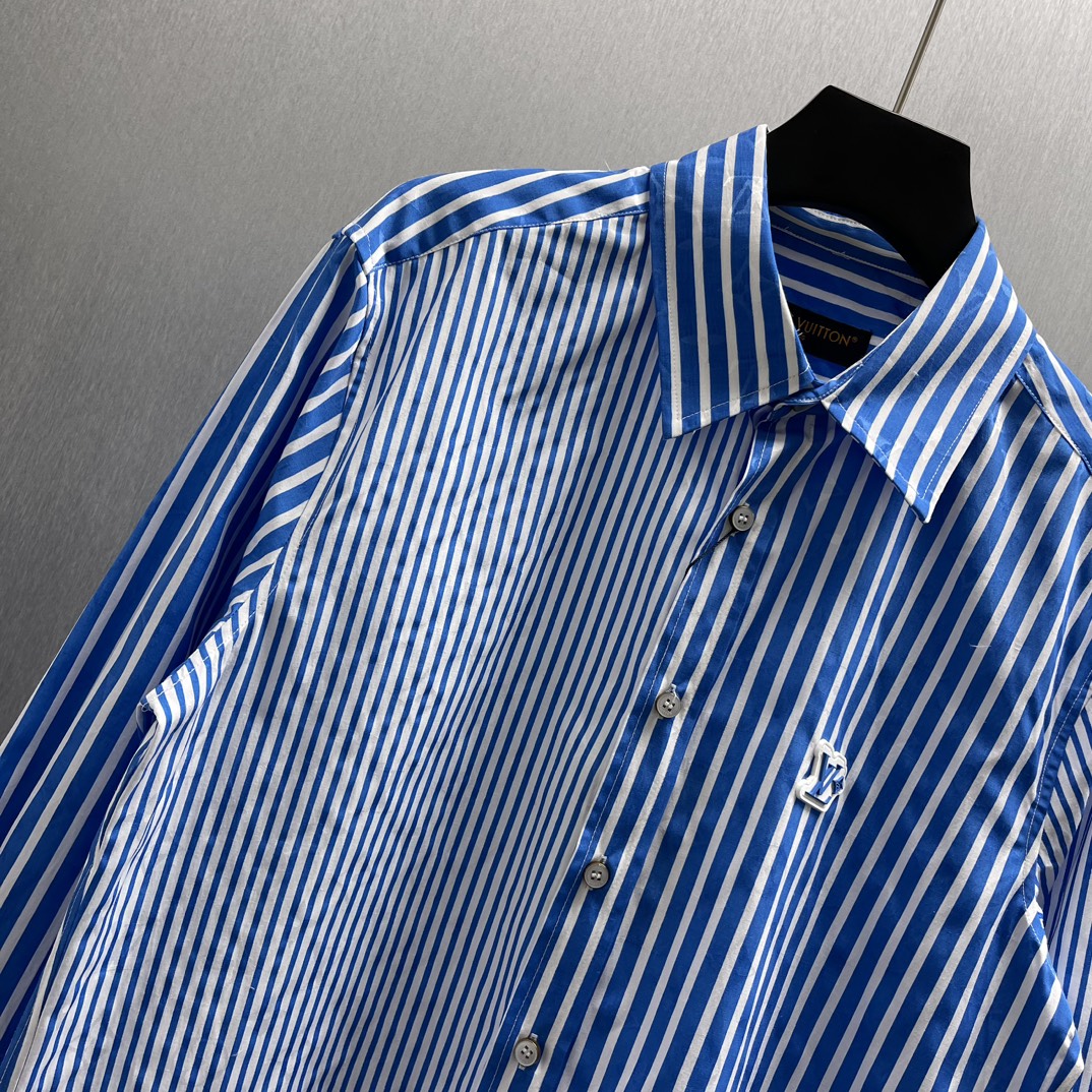 LU Patchwork Striped Shirt