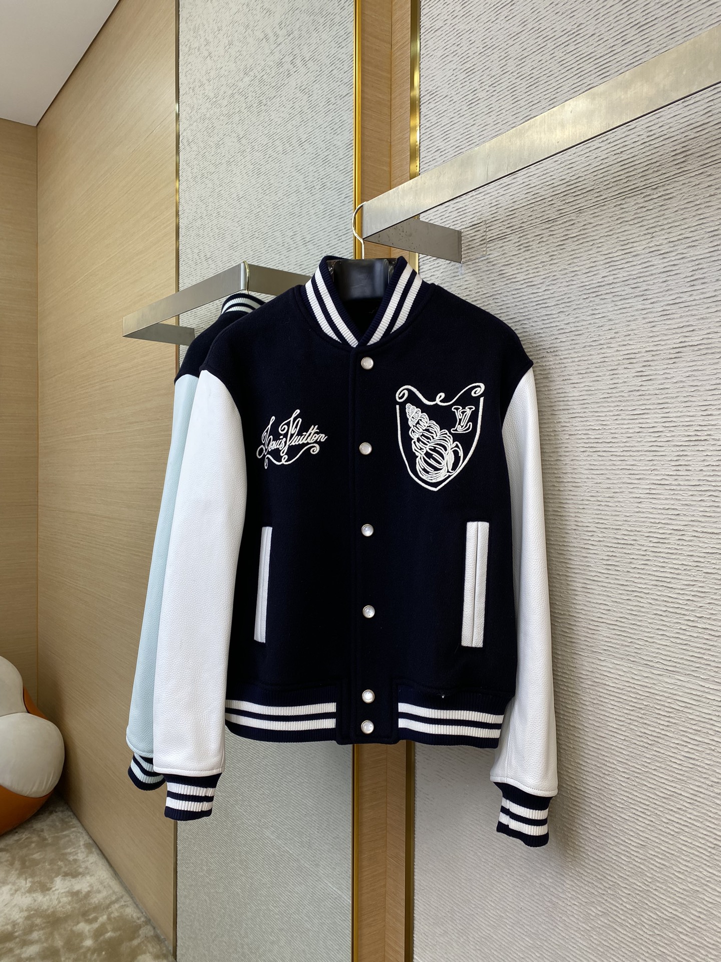 Genuine Leather Baseball Jacket