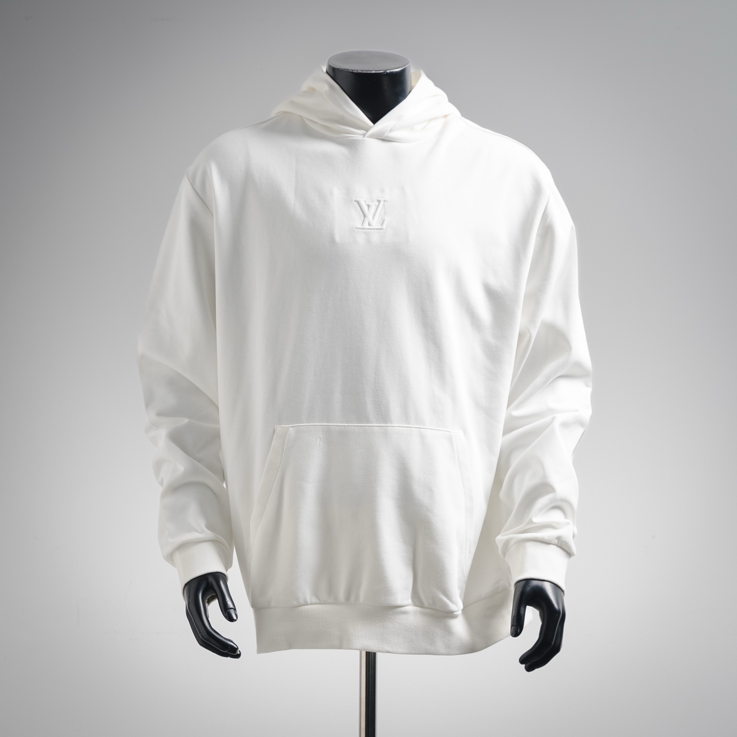 Embossed lettering hoodie