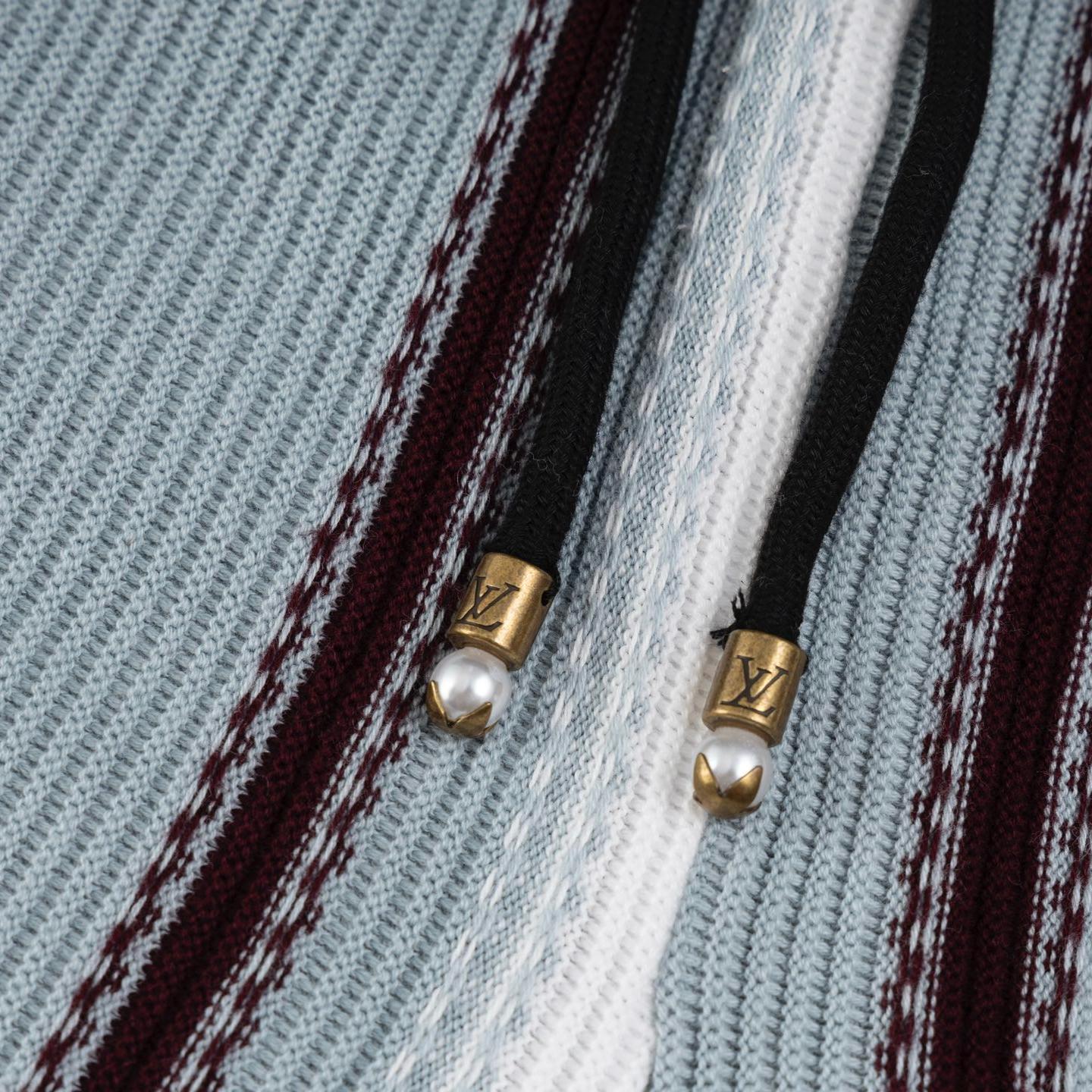 Striped Crochet Shorts