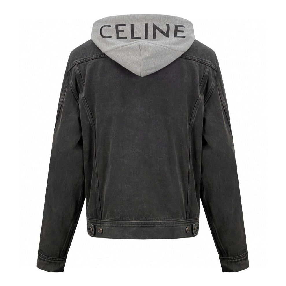 CELINE Hooded Denim Jacket