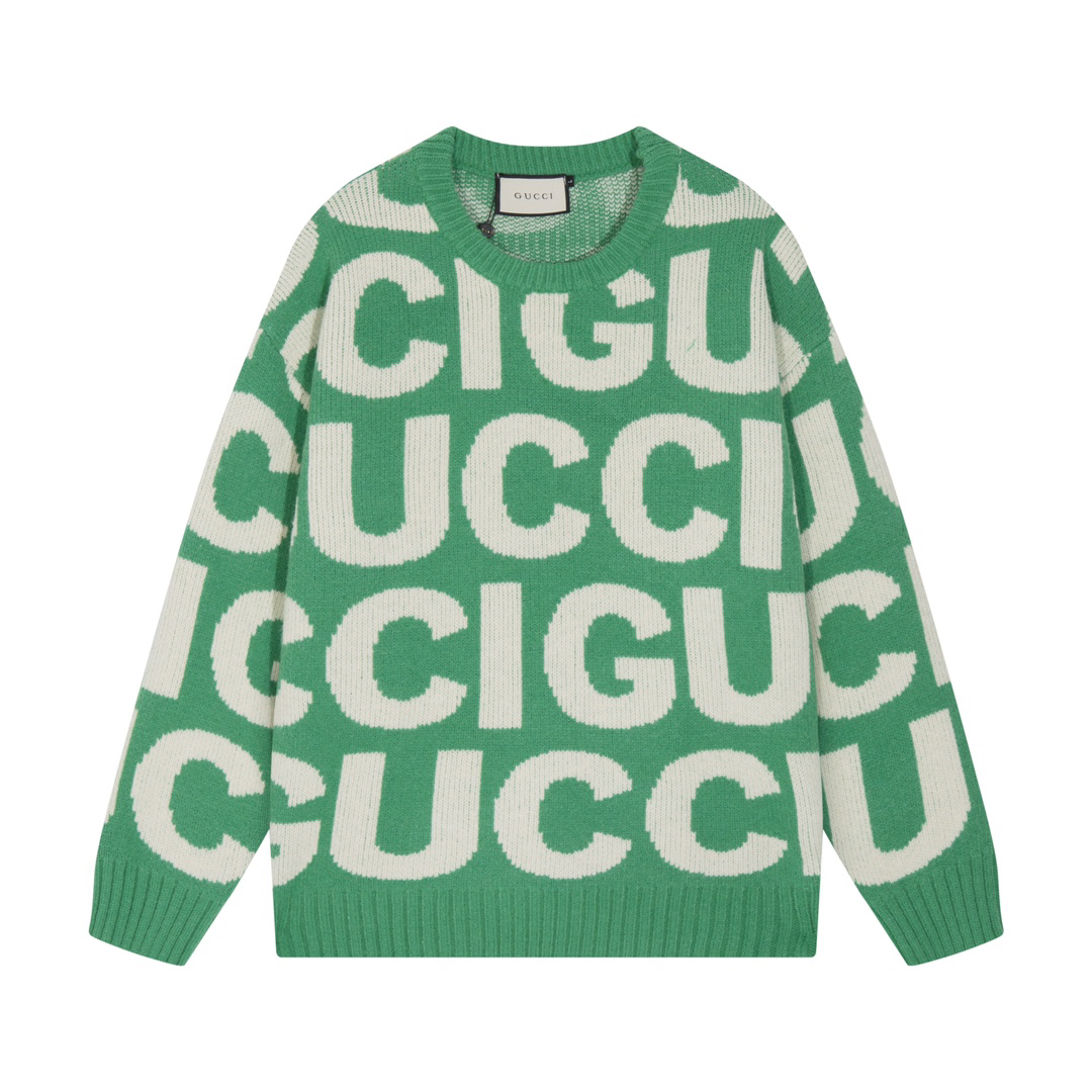 Gucci Letter Print Sweater
