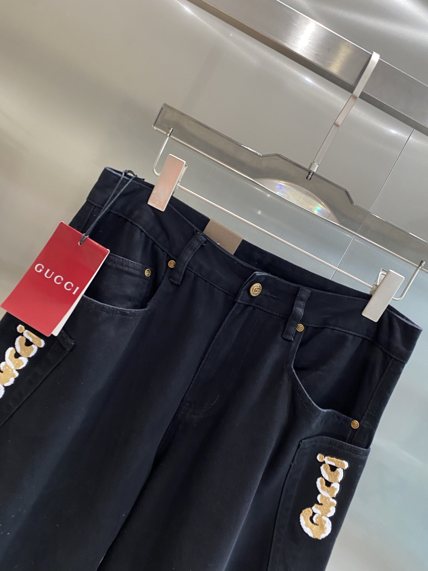 GG Black Denim Jeans