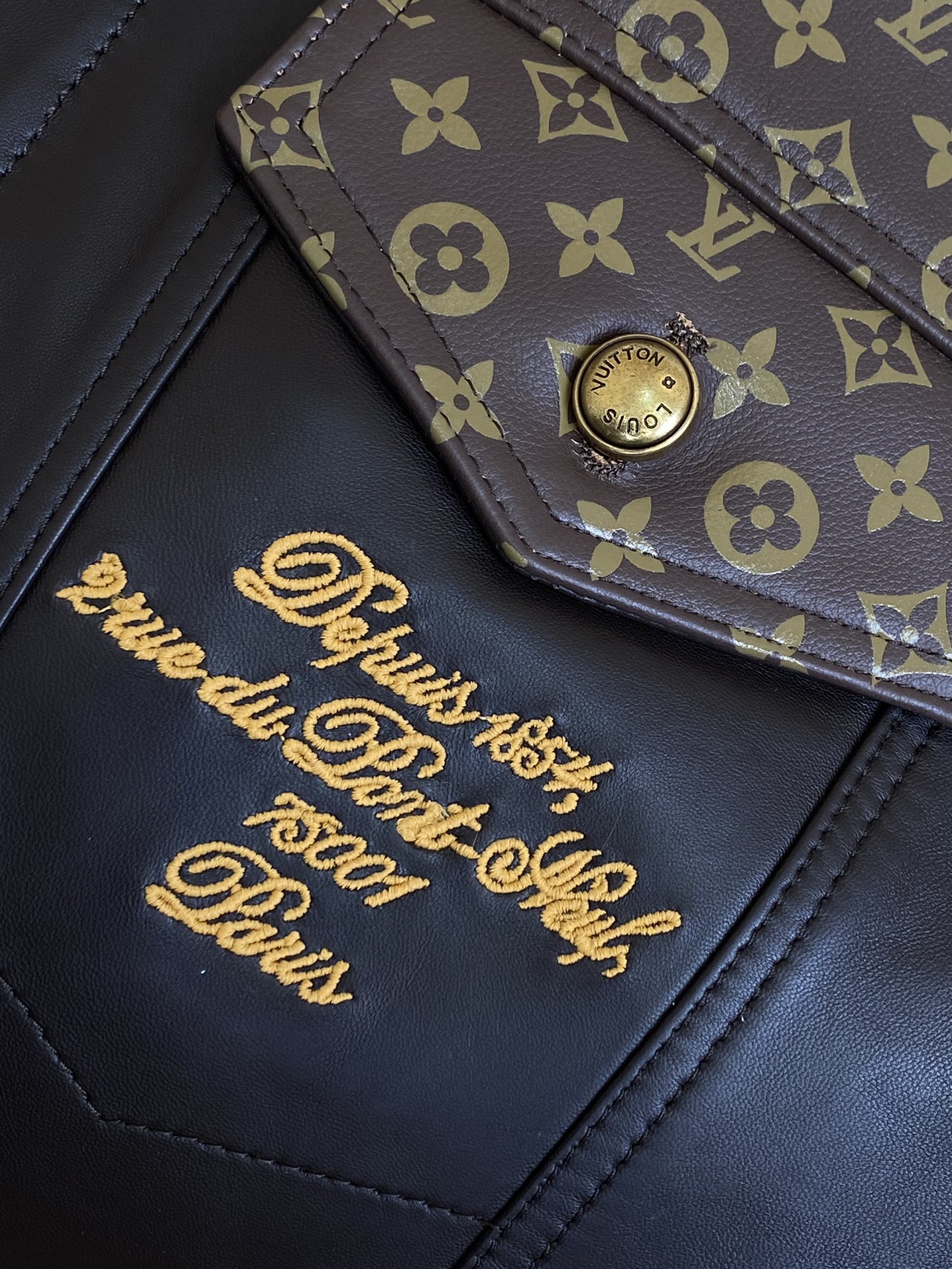 Monogram Leather Jacket