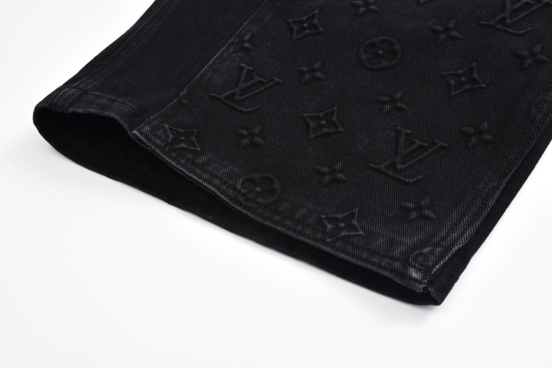 Black Denim Classic Cargo Shorts