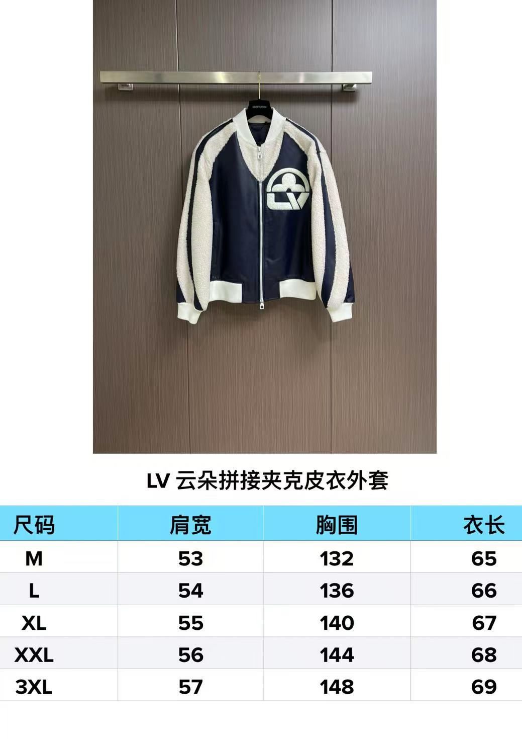 Cloud Panel Leather Jacket