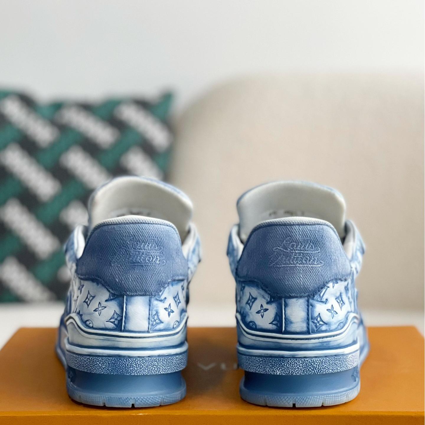 Blue TRAINER Basketball Sneakers