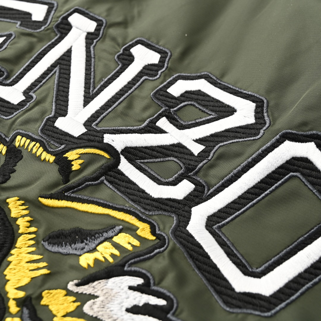 Tiger head embroidered flight suit