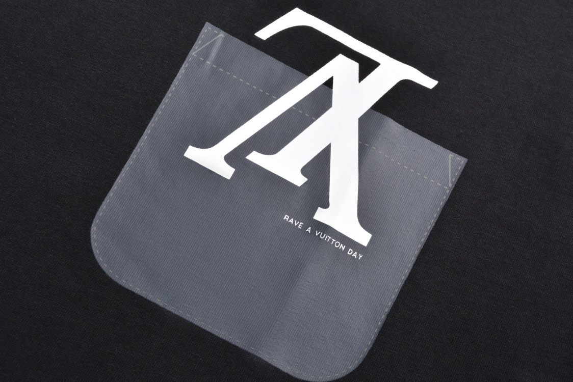 22ss fake pocket print short-sleeved T-shirt